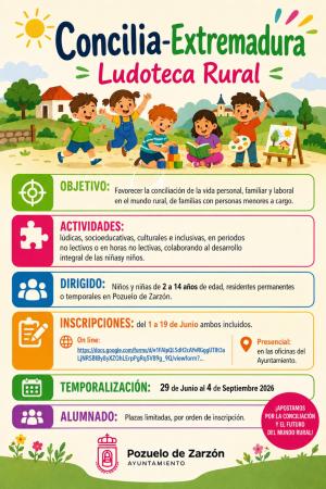 Imagen Abierto plazo de inscripción para la Ludoteca Rural